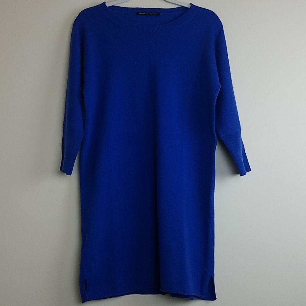 Comptoir des Cotonniers Blue Cashmere Dress